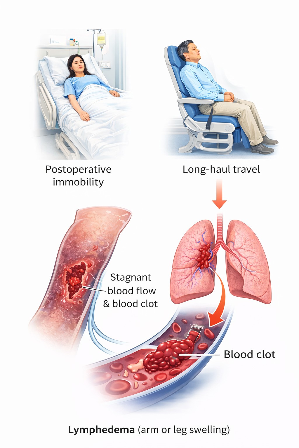 DVT 預防示意圖